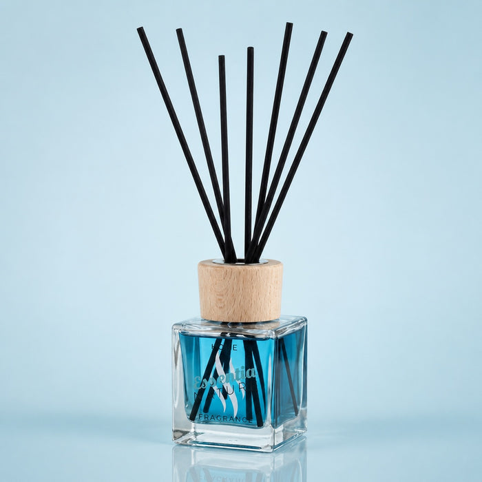 Glass reed diffuser GLAMOUR 200 ml - OCEAN BREEZE