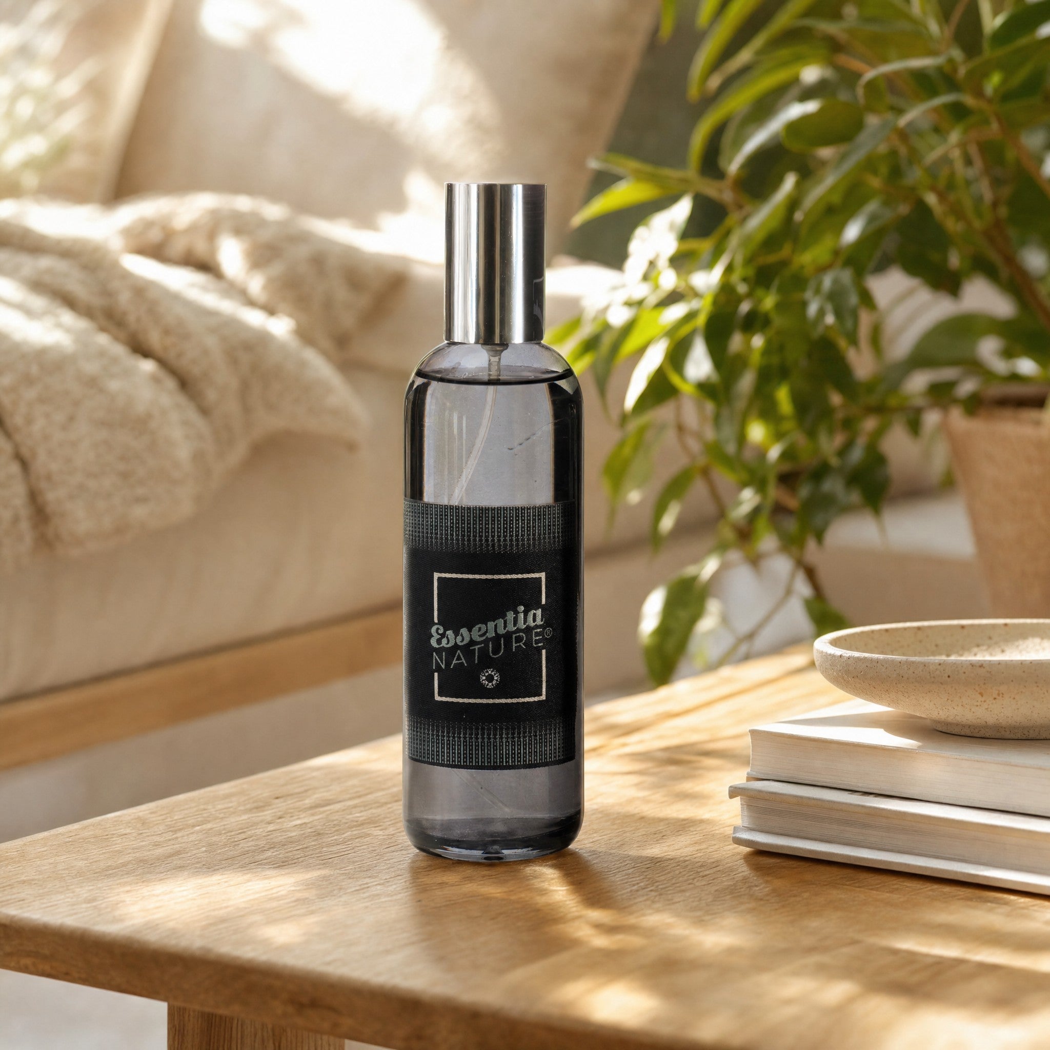Bright, fresh home with the spray on the table