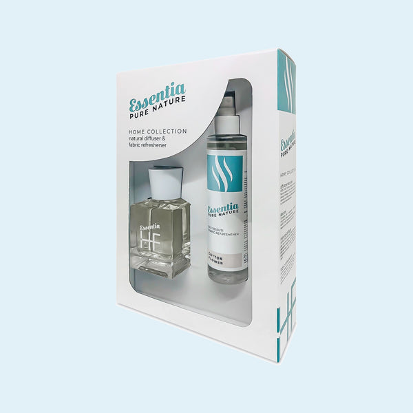 Home Fragrance Box Essentia Pure Nature Pamučni cvijet – difuzor 100 ml i osvježivač tekstila 150 ml