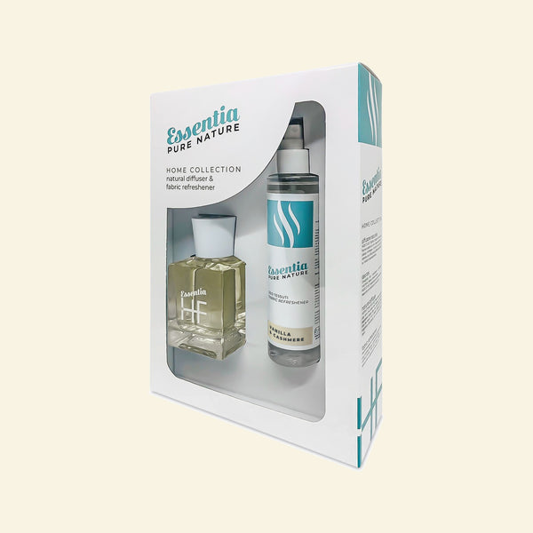 Home Fragrance Box Essentia Pure Nature Vanilija i kašmir – difuzor 100 ml i osvježivač tekstila 150 ml