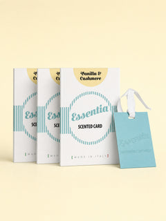 Set of 3 Essentia Nature scented cards Vanilla and Cashmere