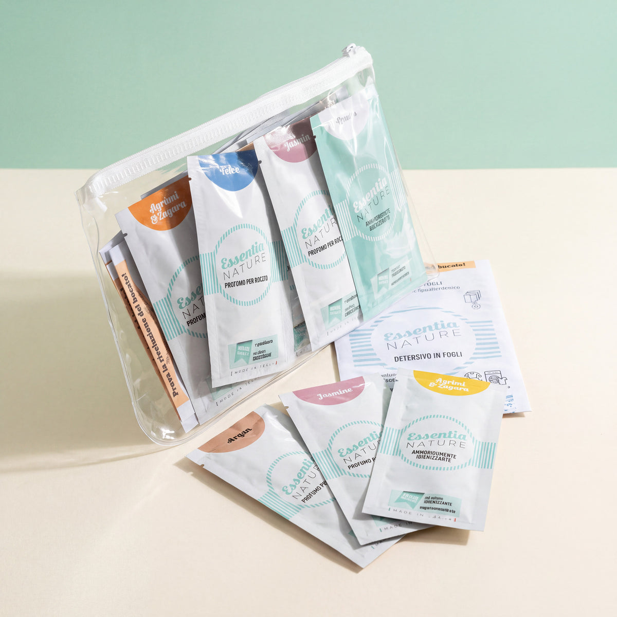 Essentia Nature Welcome Kit — torbica s vrećicama parfema, deterdženta i omekšivača